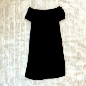 Black off the shoulder dress
